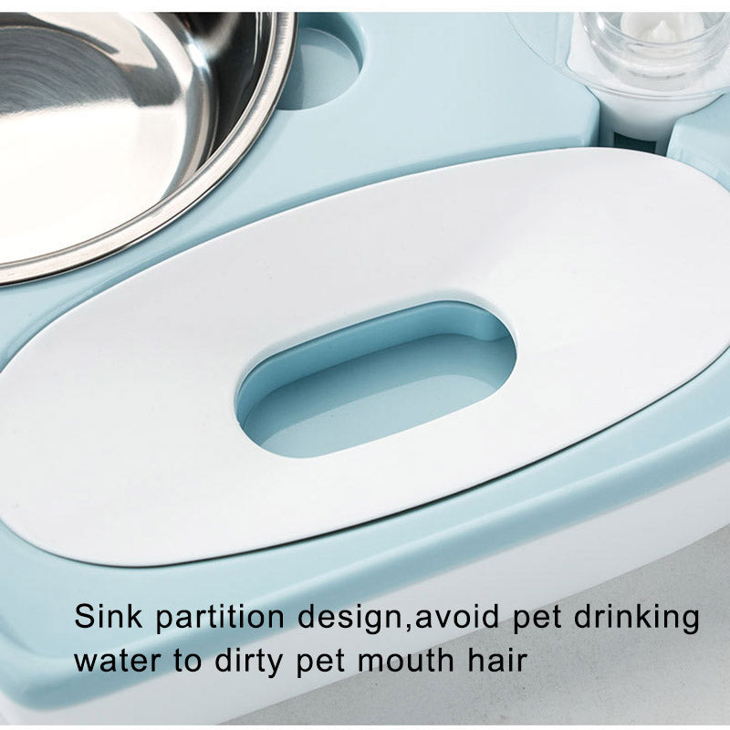 Heart Shaped 2 In 1 Pet Water Food Bowl