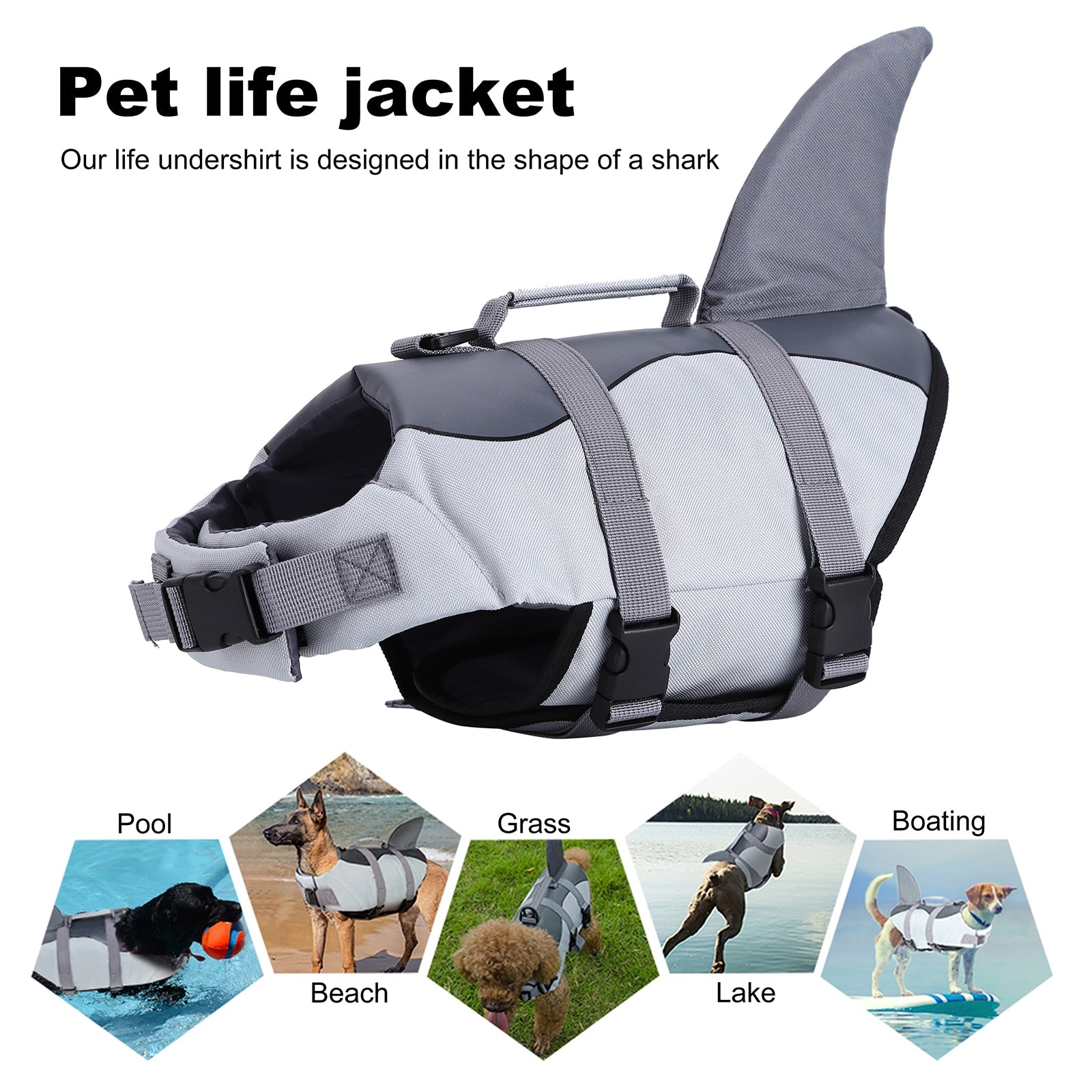 Adjustable Shark Life Jacket