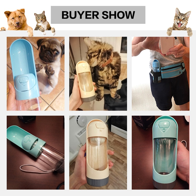 Portable Filtered Pet Water Bottle