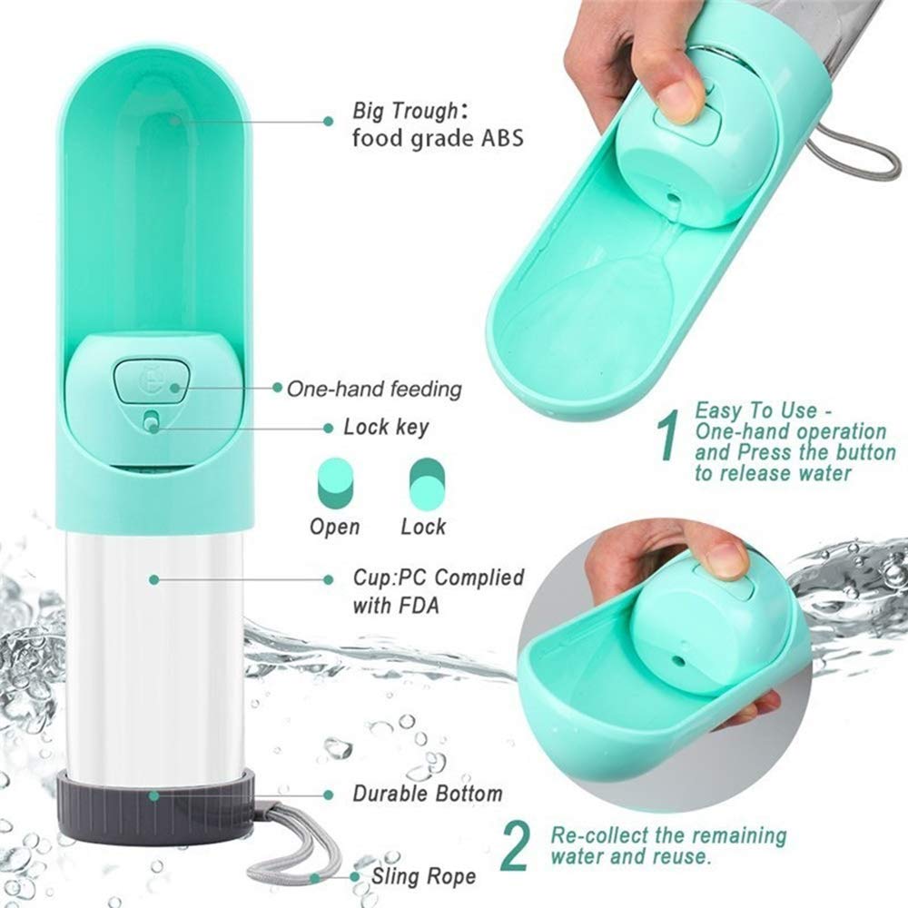 Portable Filtered Pet Water Bottle