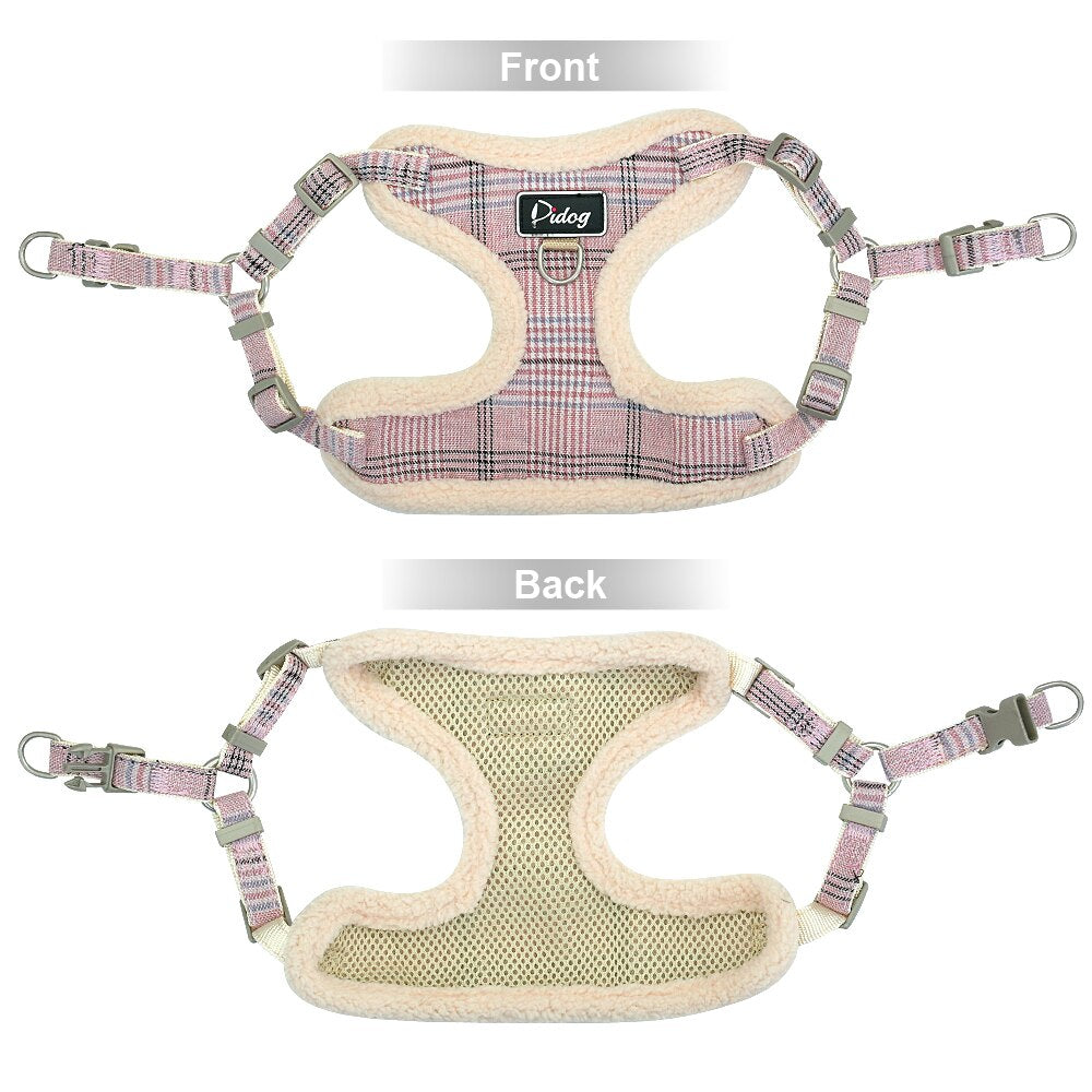 Soft Adjustable Pet Harnesses Vest and Leash Set For Small Medium Dogs